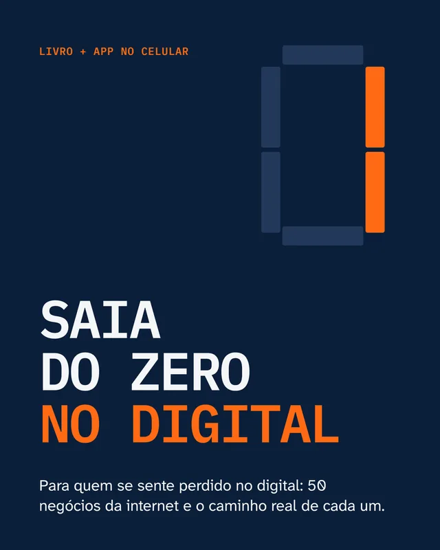 Saia do Zero no Digital: Capa do livro, desenhada pela ACTech. As telas entram quando a venda abrir.